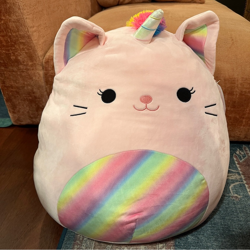 Squishmallows 24 in Sabrina the Rainbow Caticorn